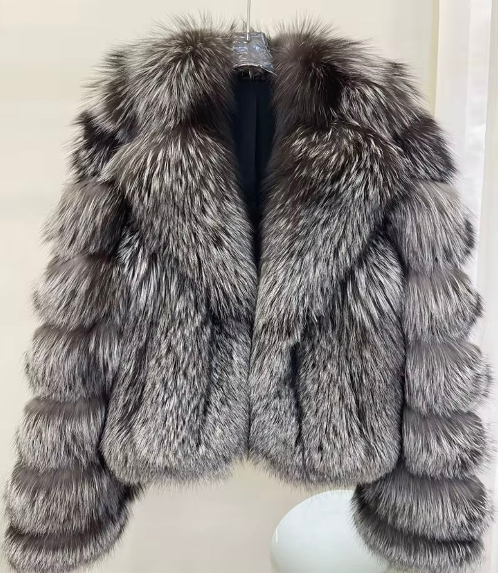 Fox fur jacket