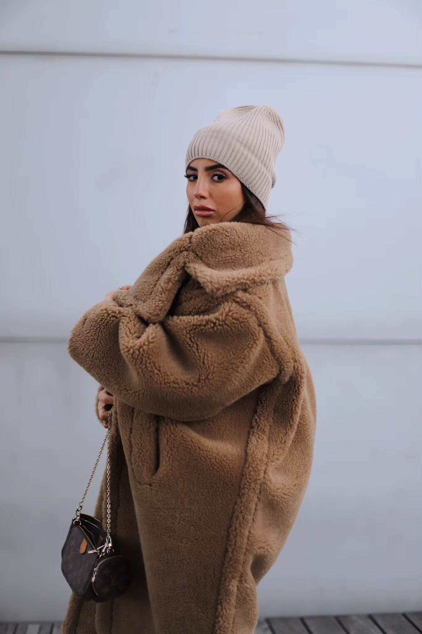 Fur teddy coat