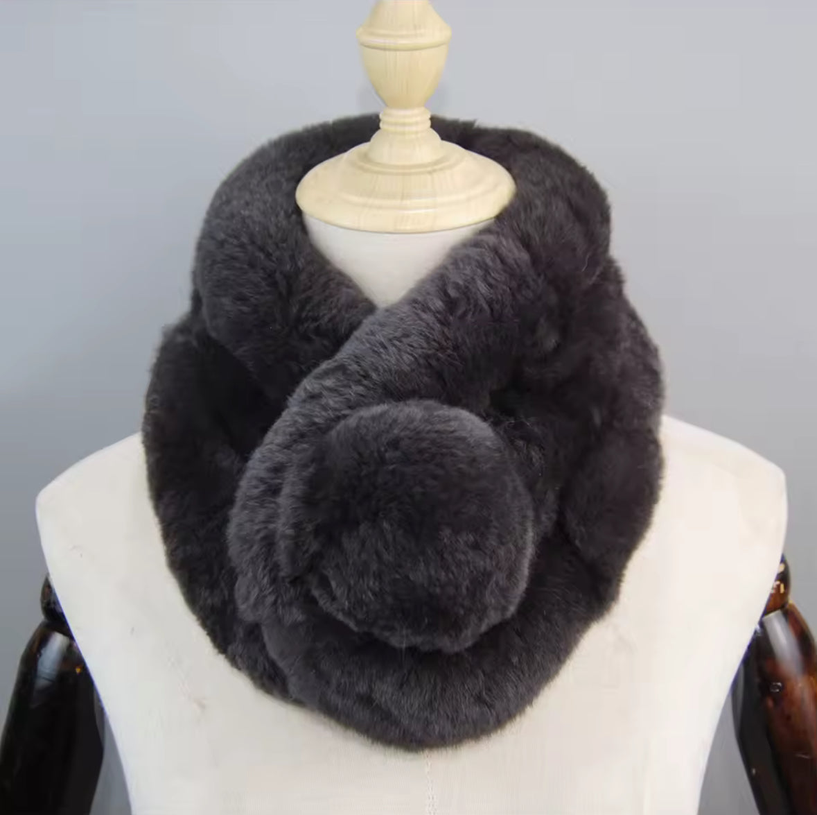 Rabbit Fur Neck Scarf