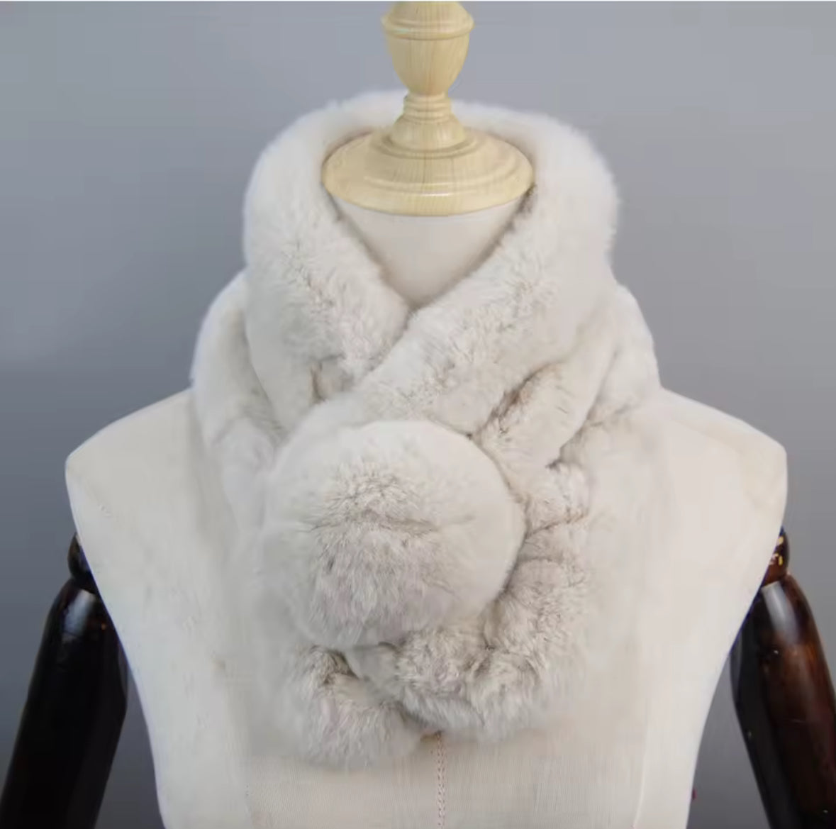 Rabbit Fur Neck Scarf