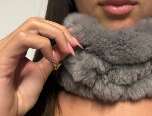 Rabbit Fur Neck Scarf
